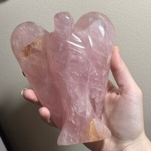 Rose quartz guardian angel